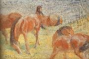 Franz Marc Grazing Horses I oil on canvas